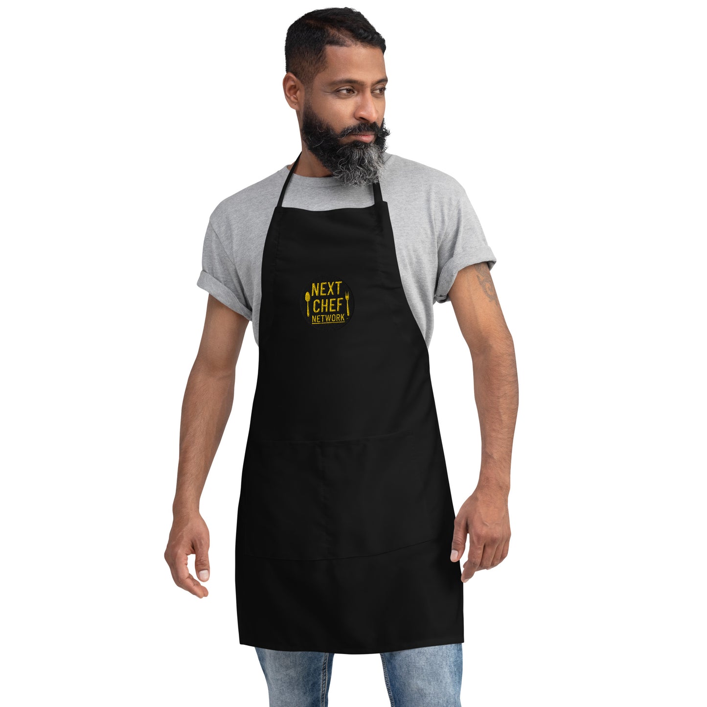 The Network Embroidered Apron