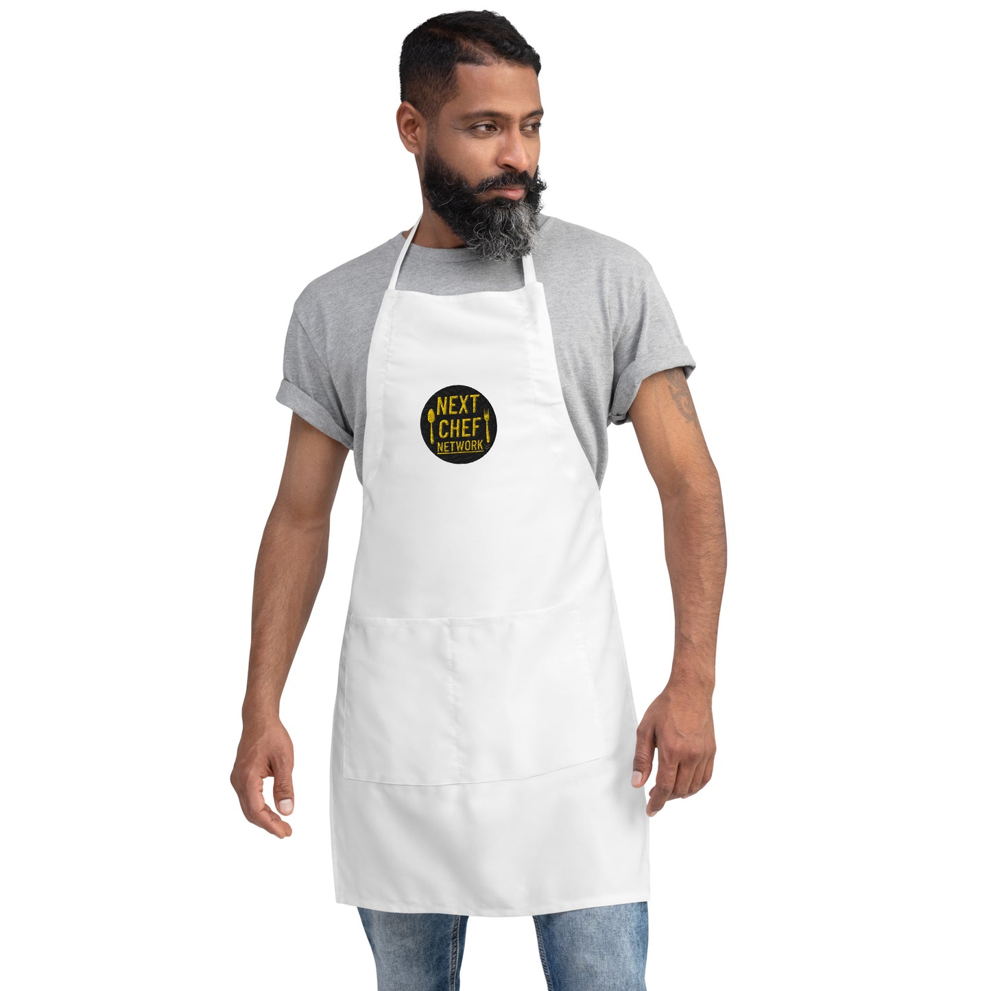 The Network Embroidered Apron